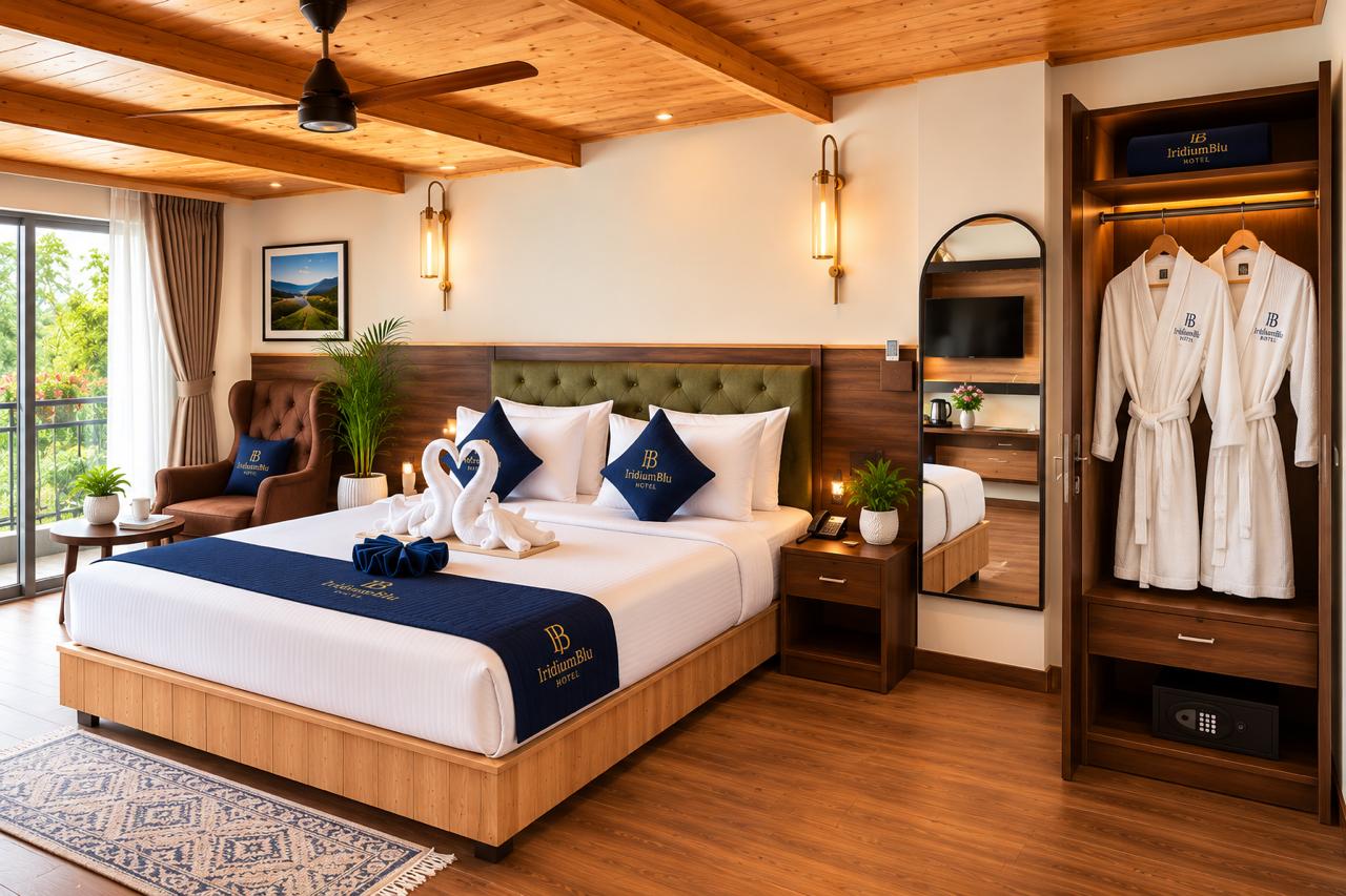 Executive loft room with balcony and mountain view